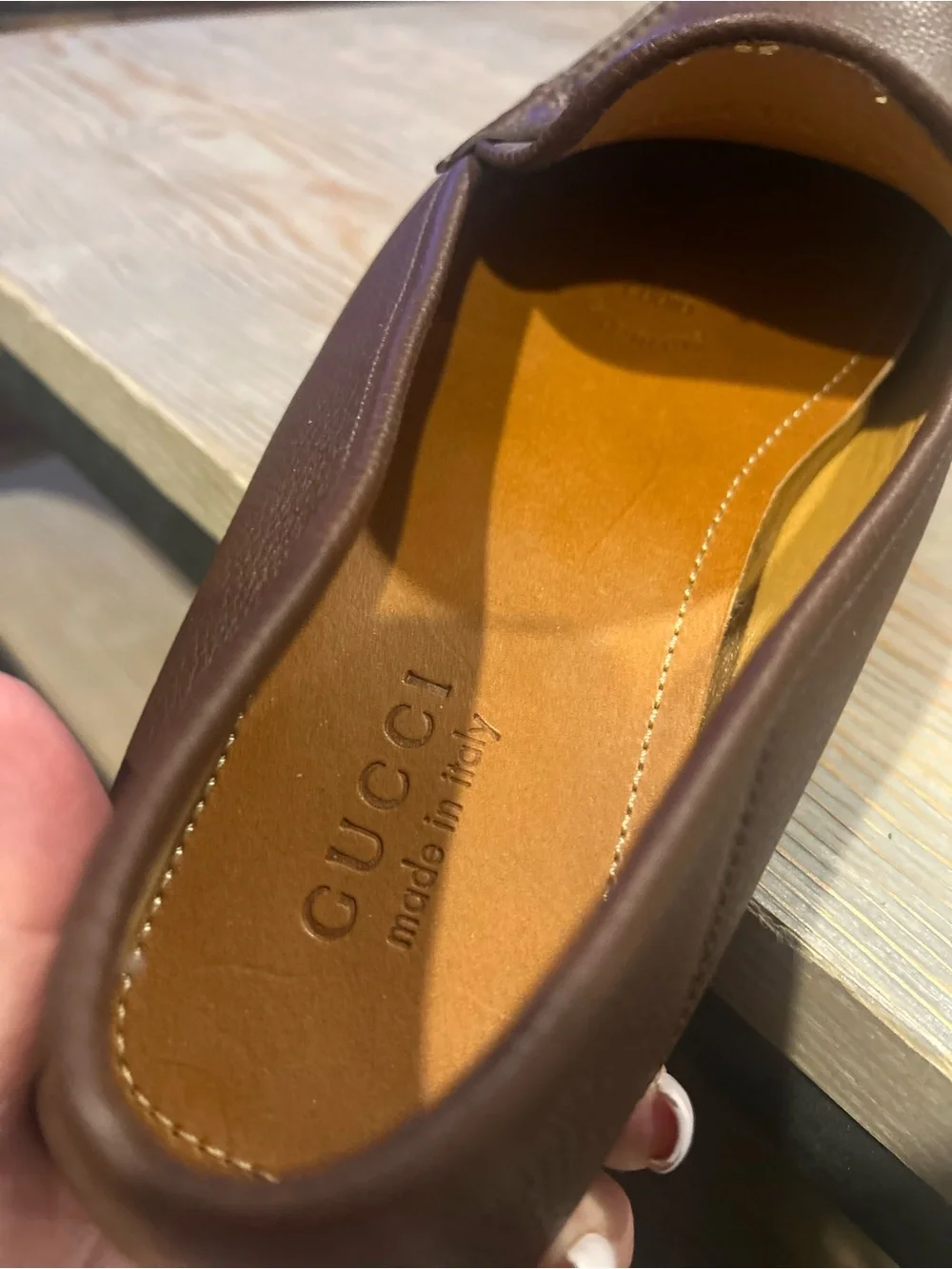 Gucci brown 100%
